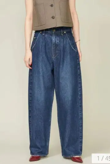 Upper hights [별주] conte 턱 데님 팬츠 UN 25