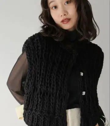 투데이풀 todayful 청키 니트 베스트