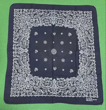 레어 70's vintage bandanna fade black 블랙