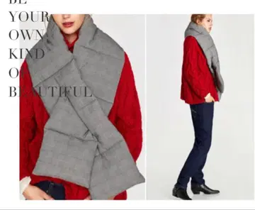 Zara 다운 머플러