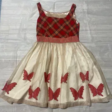 MILK 나비 모티브 슬리브리스 원피스