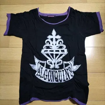 ALGONQUINS 블랙 T셔츠 반팔