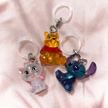 디즈니 Disney 메지루시 액세서리 마리 푸 스티치 가챠