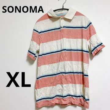 SONOMA 스트라이프 피케 셔츠 [ XL ] 반팔 t셔츠