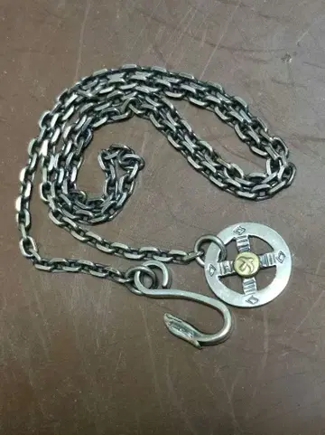 고로즈 goro's 금 장식 메디슨 휠 & 이글 후크 & 얇은 각 체인