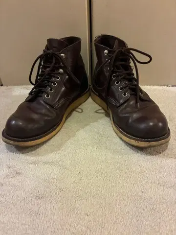 RED WING 8134 초콜릿 크롬 플레인토 워크 부츠