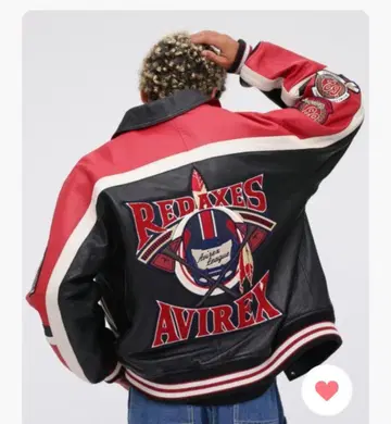 VARSITY JACKET RED AXES / AVIREX