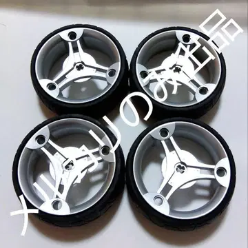 레고 테크닉 부품 은색 실버 휠 타이어 B