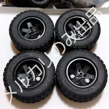 레고 테크닉 부품 블랙 휠 타이어
