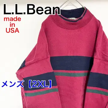 YBL14 [미국제] 엘엘빈 맨투맨 [남성용 2XL] 와인 레드 외