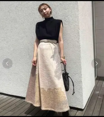 Ameri ANDREA ABSTRACT PAINT SKIRT