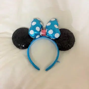 미니 마우스풍 스팽글 머리띠