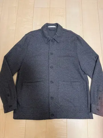 새상품 ZARA 남성용 헤링본 자켓 XL 그레이 블랙 코트