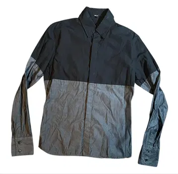 shellac 긴팔 셔츠 사이즈 48 블랙/그레이