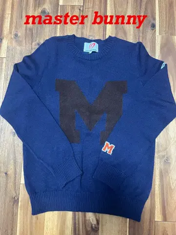 master bunny M 로고 크루넥 스웨터 사이즈 1