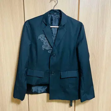 기보스 gibous 테라드 자켓 블랙 스네이크 자수 M 사이즈