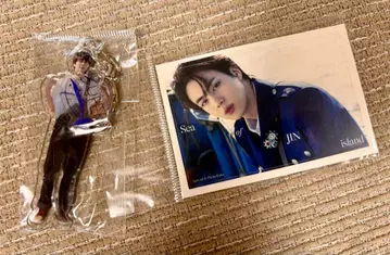 BTS 진 Jin 아크릴 키링 포토 카드 세트