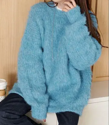 새상품! 디스코트  샤기 빅 니트