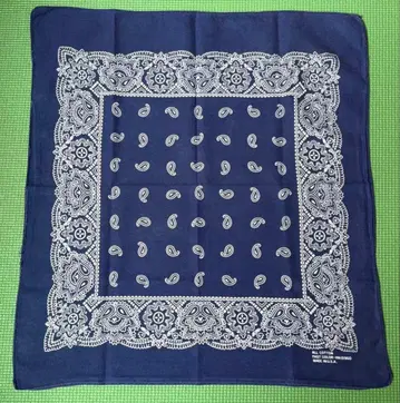 70's vintage 반다나 Paris RN13960 네이비