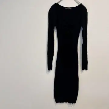 새상품급 ALMOST FAMOUS [ S ] 블랙 롱 니트 원피스