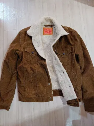 브라운 코듀로이 보아 자켓