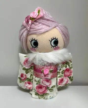 핸드메이드 이마리 사이즈 기모노 장미 무늬