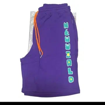 엔드리케리 하프 팬츠 보라색 로고 숏팬츠