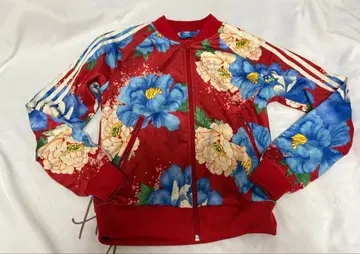 아디다스 x 더 팜 컴퍼니 콜라보 트랙 자켓 꽃무늬 (모란 무늬)