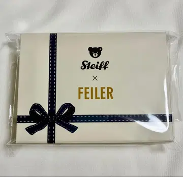 Steiff x FEILER 페이러 슈타이프 테디베어 손수건