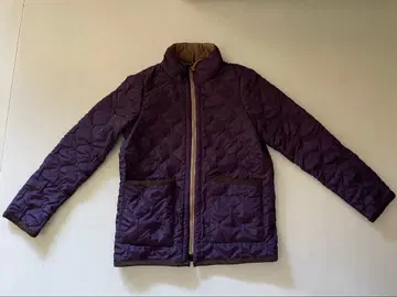 퍼플 퀼팅 자켓