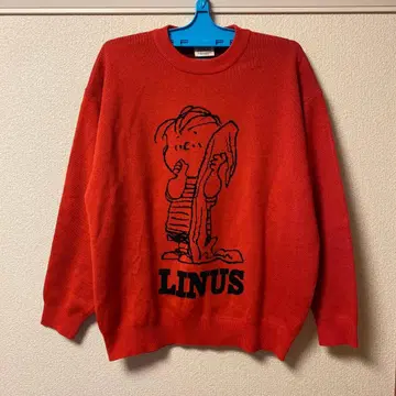 스누피 남성용 니트 LINUS