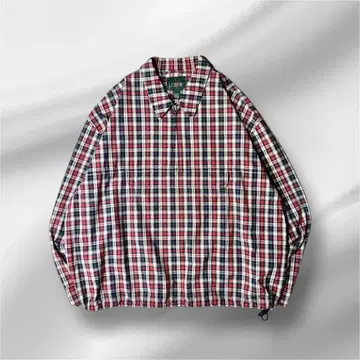 [ 90's J.CREW ] 체크 코튼 아노락 파카