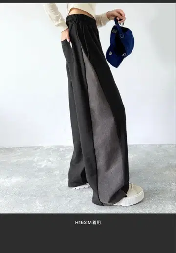 Java 오버 사이즈 스웨트 팬츠 와이드 팬츠 맨투맨 L 사이즈