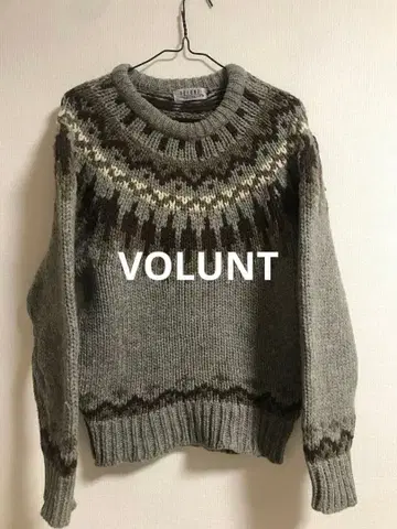 빈티지 도톰 VOLUNT 노르딕 니트