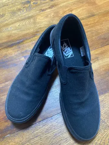 VANS 블랙 슬립온 26cm