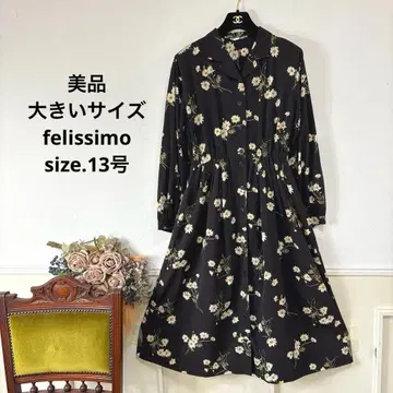 46 새상품급 빅 사이즈 elissimo 플라워 원피스