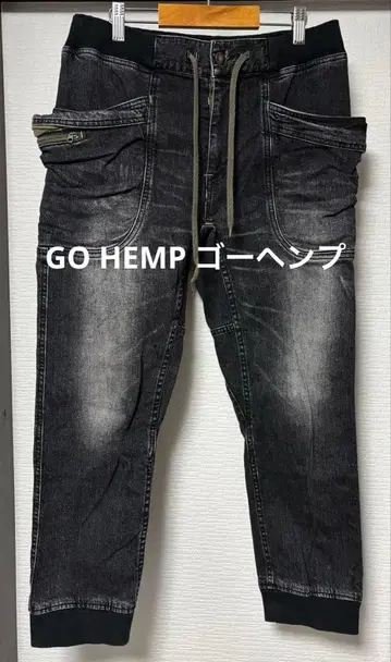 GO HEMP 고 헴프 블랙 데님 w32