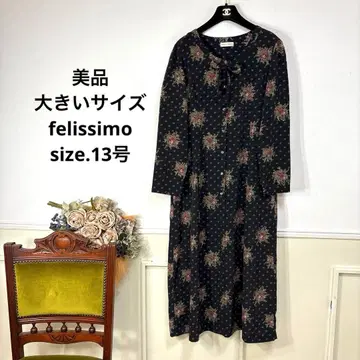 27 새상품급 빅 사이즈 펠리시모 플라워 원피스