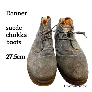 Danner 처카 부츠 블루 스웨이드