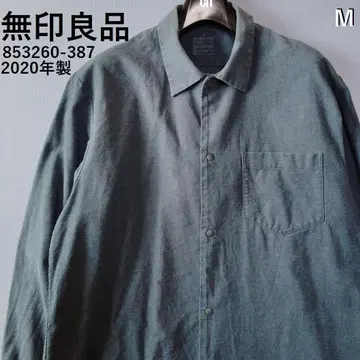 무인양품 Muji Labo 워싱 긴팔 셔츠 스냅 버튼