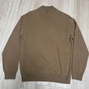 유니클로 캐시미어 100% 모크넥 니트 스웨터 사이즈 XL