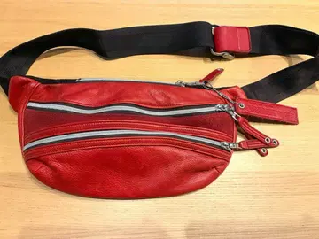 master-piece 가죽 숄더백 레드