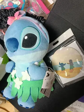 스티치 봉제 인형과 코스터 세트