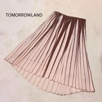 미사용 택 포함 TOMORROWLAND 플리츠 스커트 34S