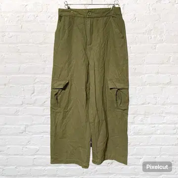 11798 HUG.U 하그유 카고 팬츠 워크 팬츠 M 카키 구제 의류