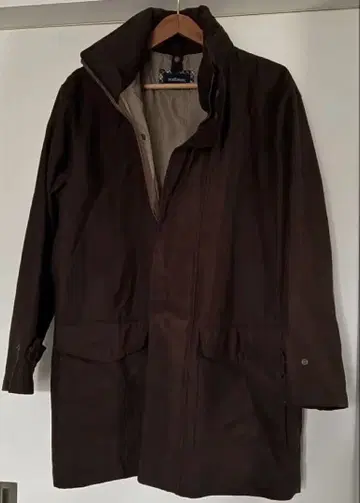 NEWYORKER 스웨이드 느낌 브라운 후드 부착 자켓 M