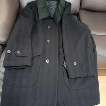 HANAEMORI MONSIEUR 더블 브레스트 코트 F