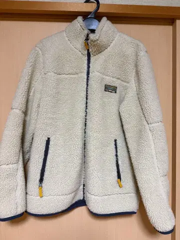 LLBean 플리스 자켓 MED-REG 크림