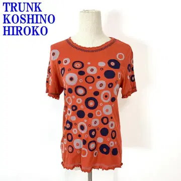트렁크 코시노 히로코 반팔 티셔츠 오렌지 면 나일론 38 C3970