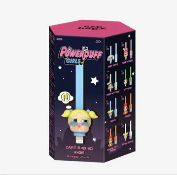 POPMART CRYBABY 파워퍼프걸스 충전 케이블 핑크 새상품